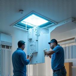 Indoor air quality solutions being installed
